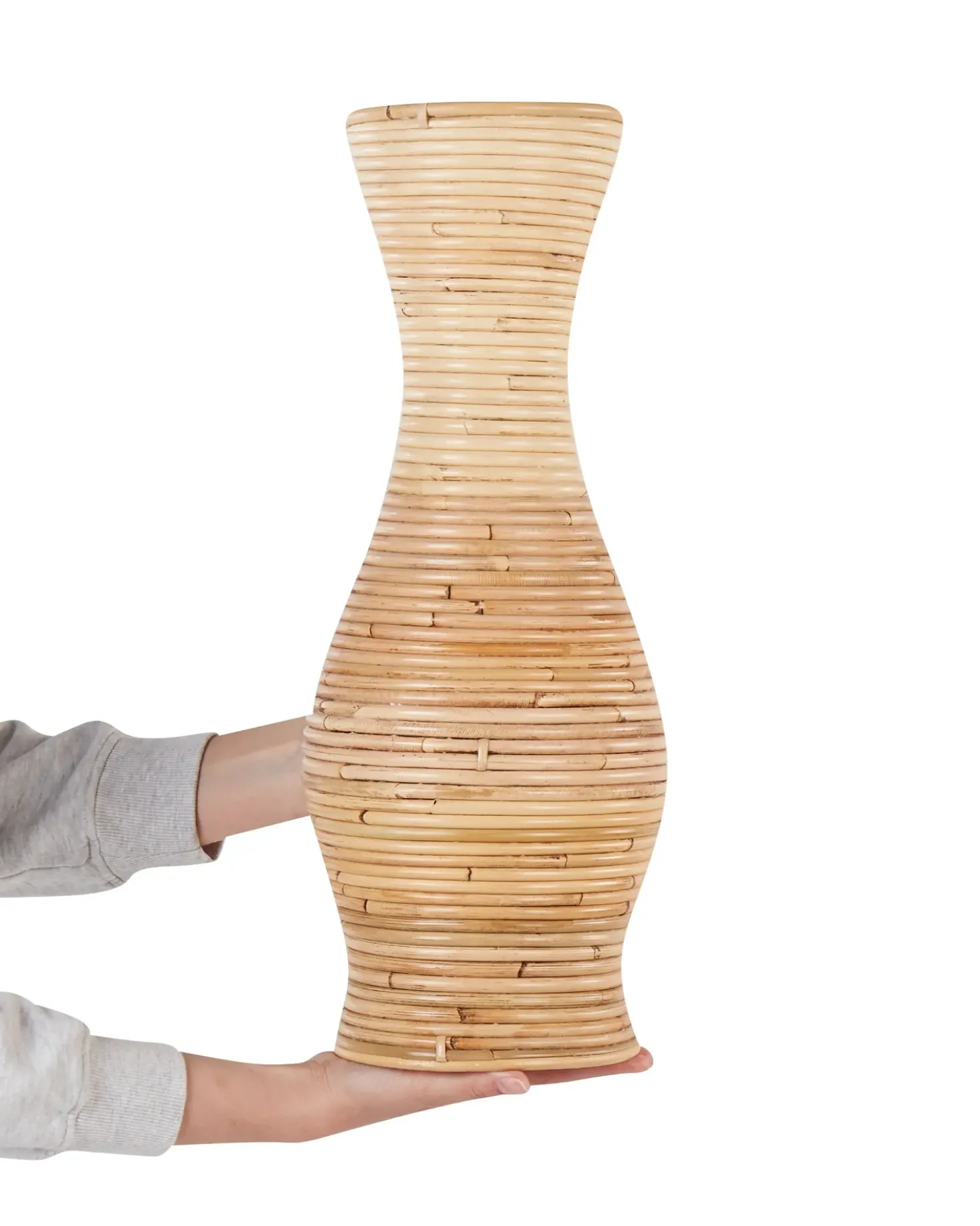 Vaso decorativo TRINISA Rattan 50 cm Naturale