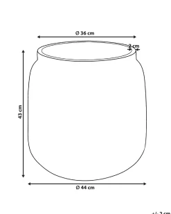 Vaso per piante ARGOSTOLI 44 cm Beige