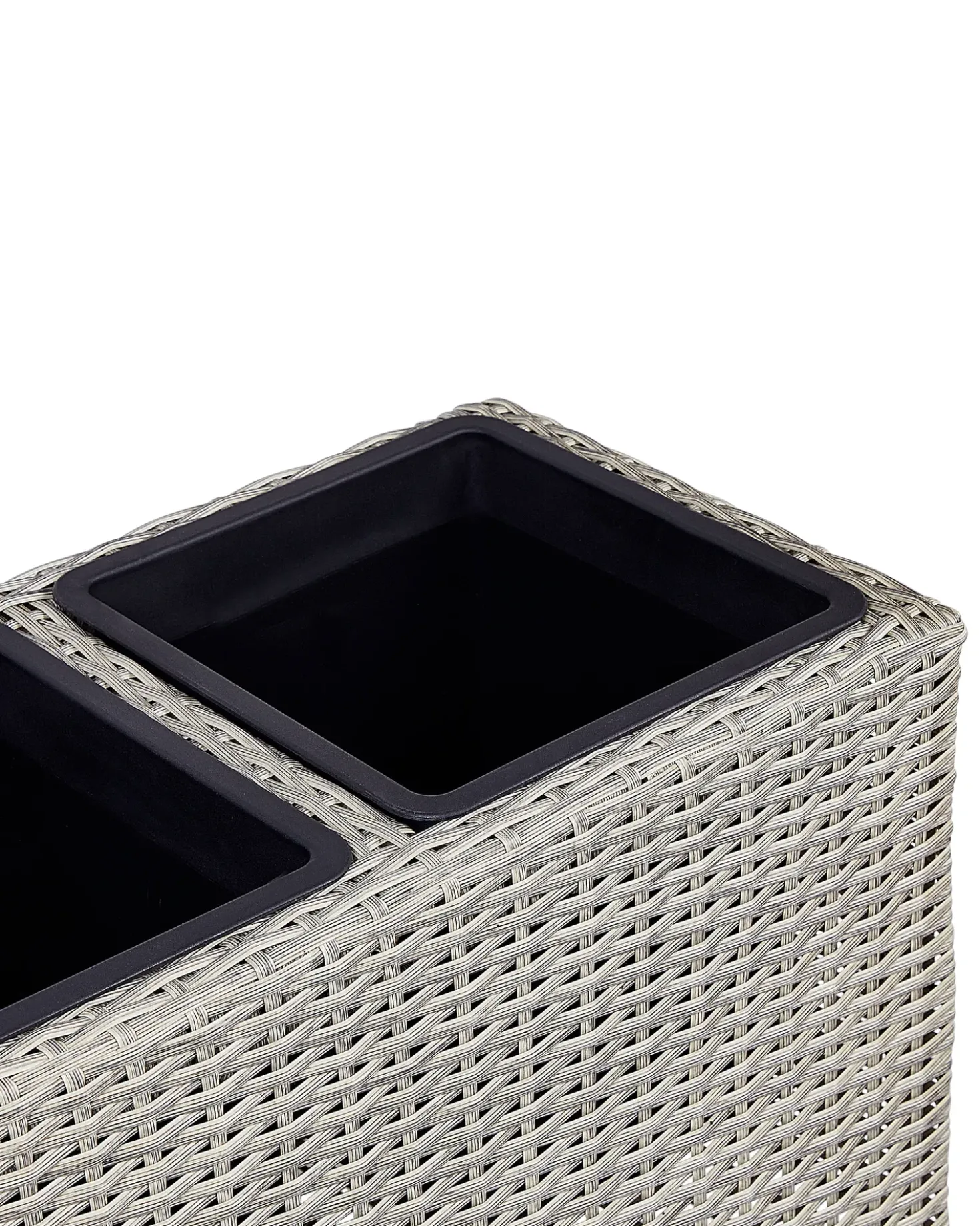 Vaso per piante BELLIS Rattan sintetico (PE) 82 cm Marrone chiaro