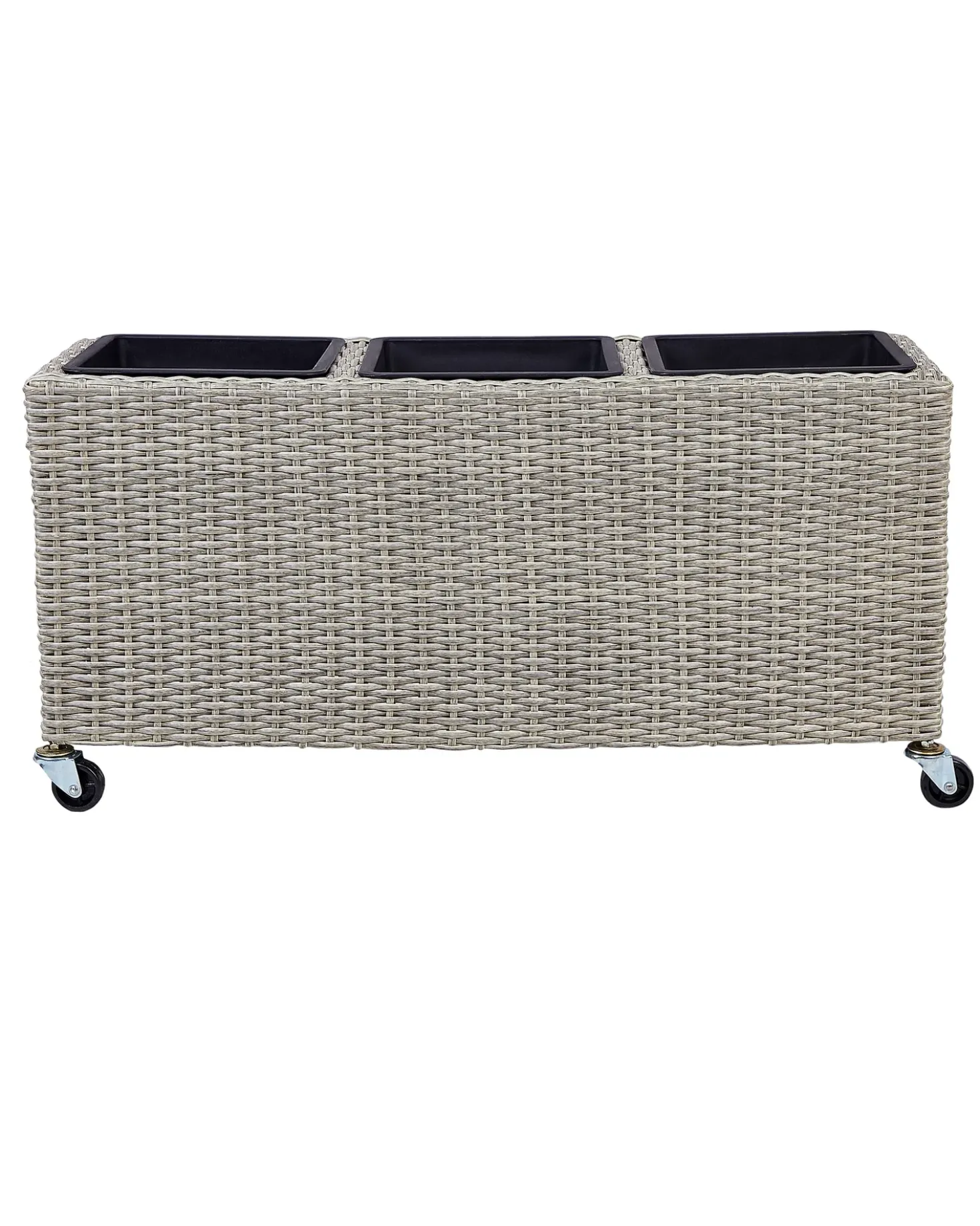 Vaso per piante BELLIS Rattan sintetico (PE) 82 cm Marrone chiaro