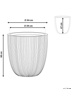 Vaso per piante CHIOS 44 cm Beige