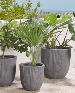 Vaso per piante CHIOS 44 cm Grigio
