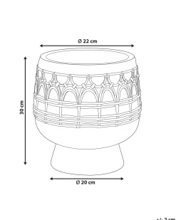 Vaso per piante CICUTA 22 cm Marrone chiaro