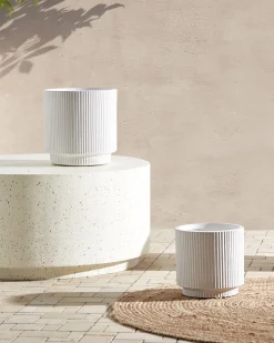Vaso per piante DARIA 24 cm Bianco sporco