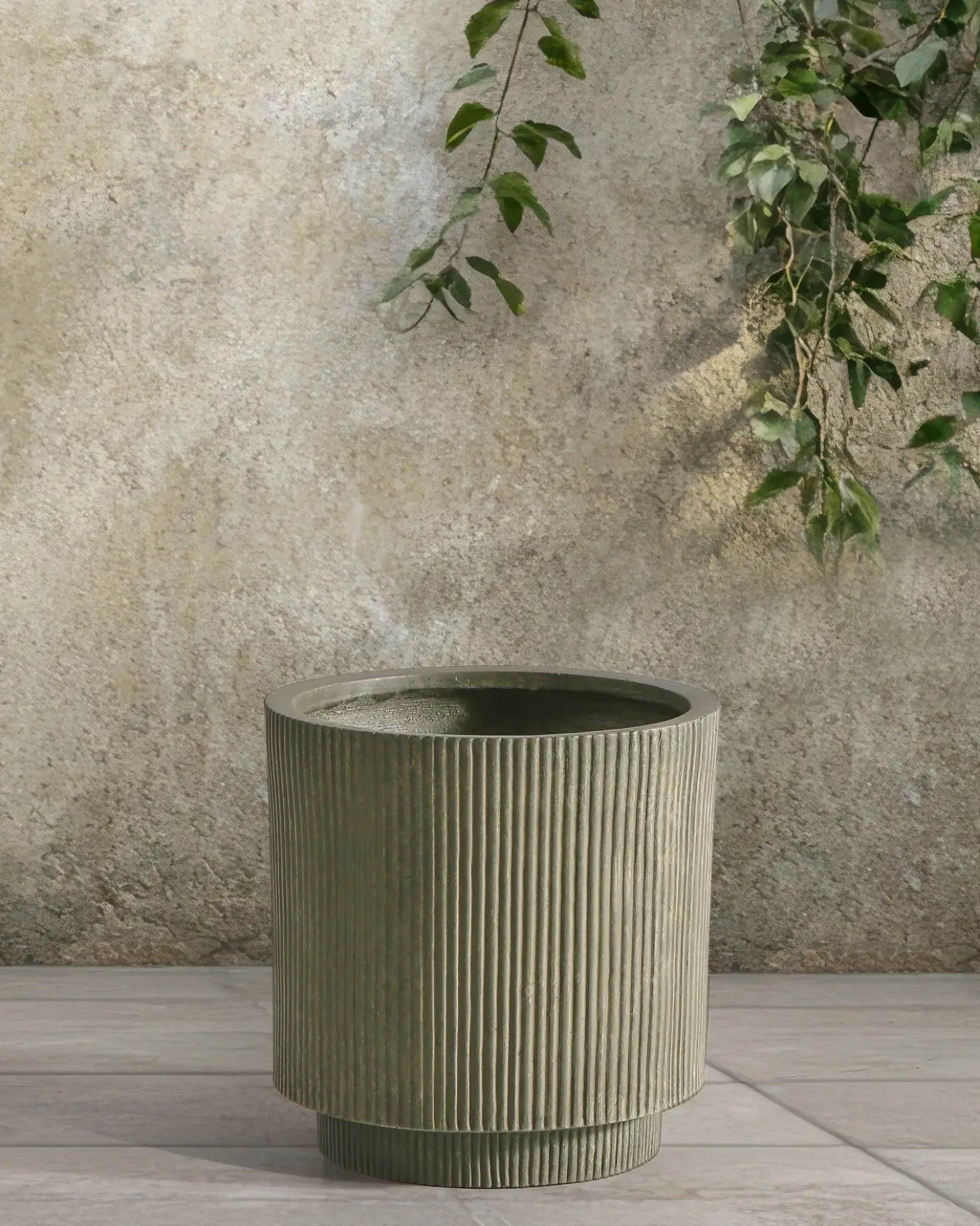 Vaso per piante DARIA 37 cm Verde oliva