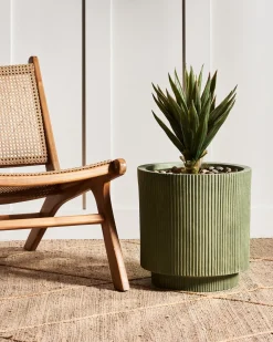 Vaso per piante DARIA 37 cm Verde oliva