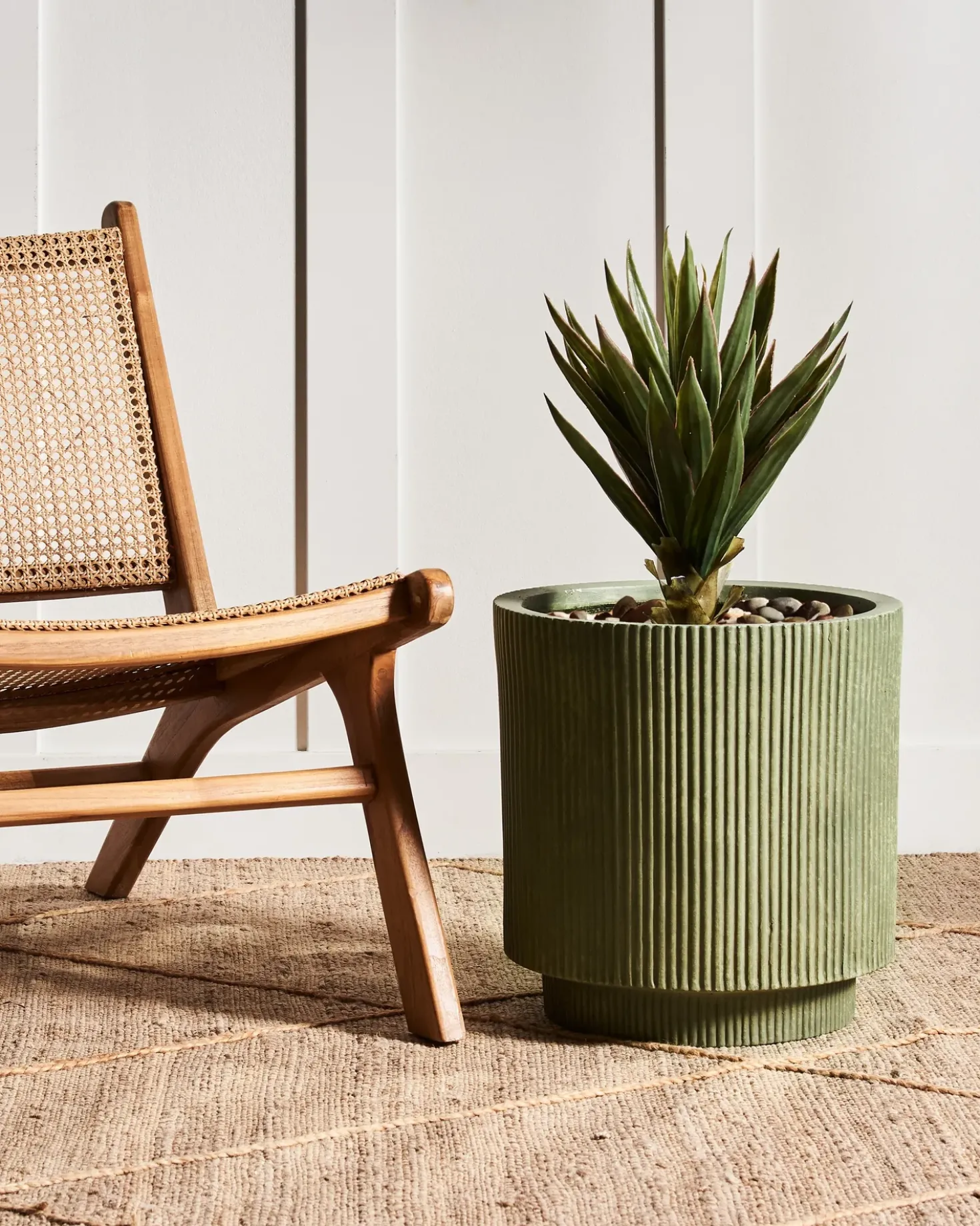 Vaso per piante DARIA 37 cm Verde oliva
