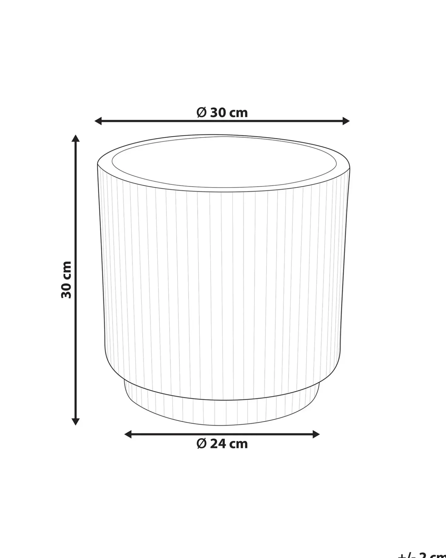 Vaso per piante DARIA 30 cm Verde oliva
