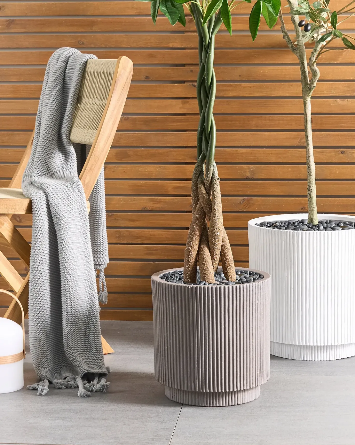 Vaso per piante DARIA 30 cm Tortora