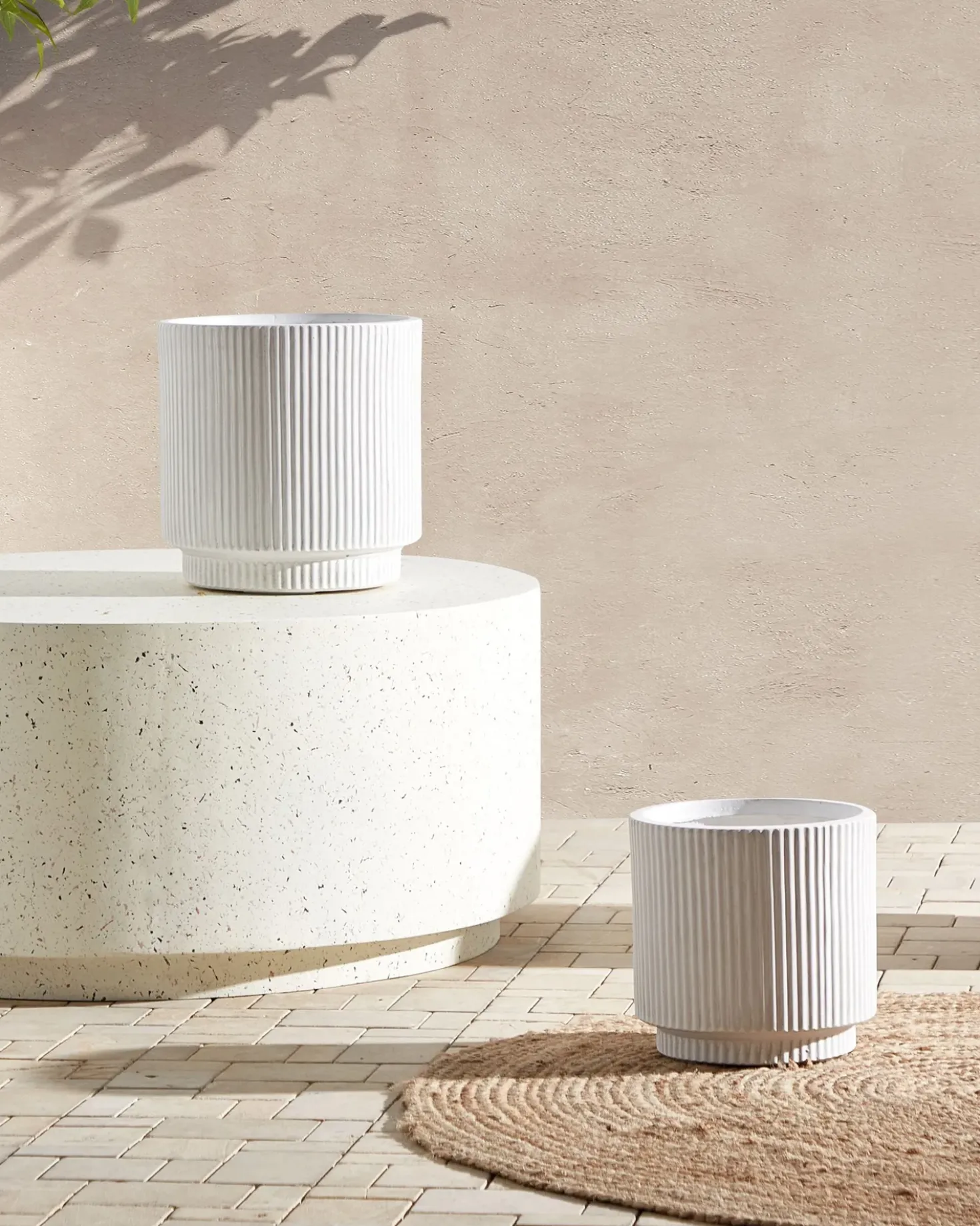 Vaso per piante DARIA 30 cm Bianco sporco