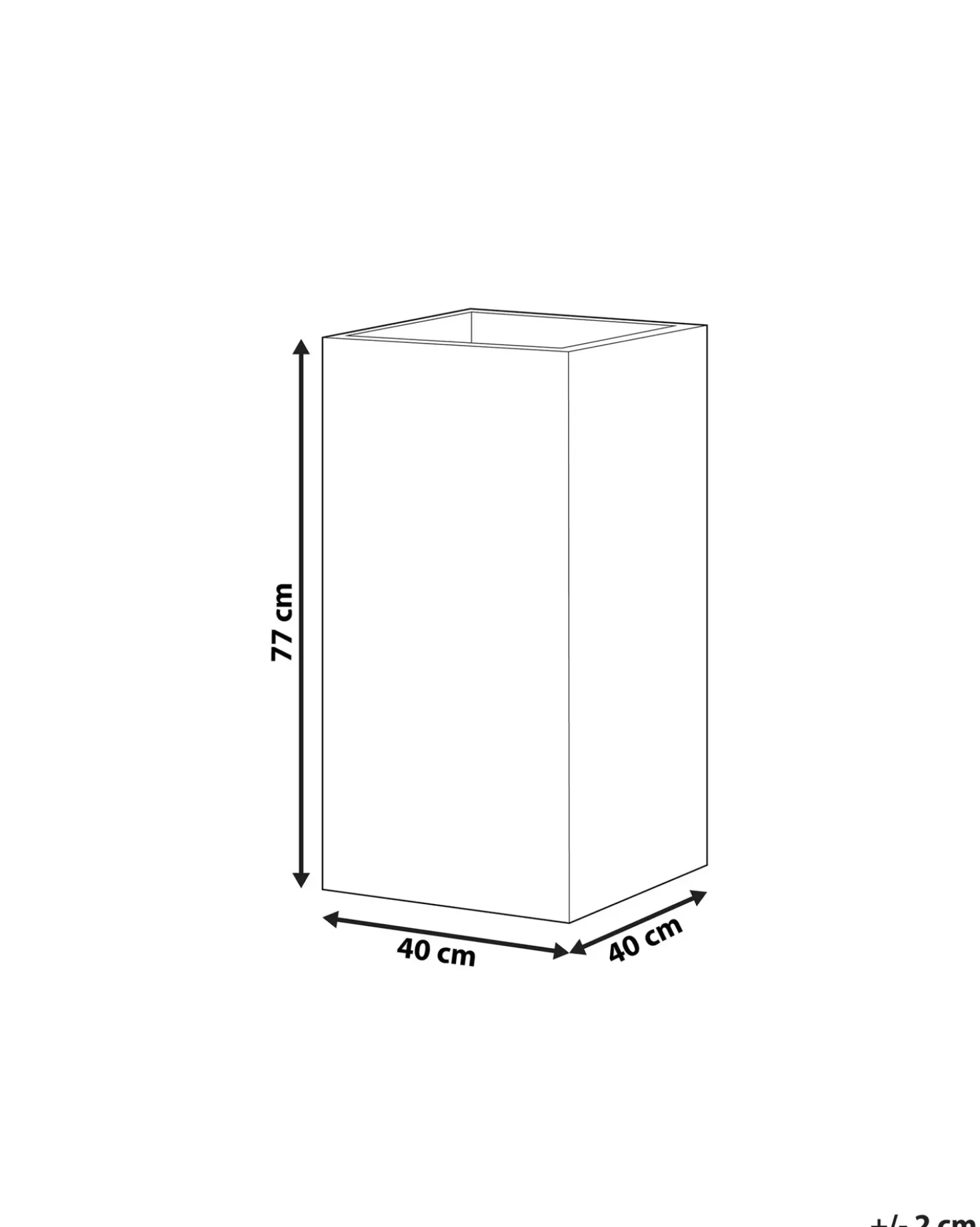 Vaso per piante DION 40 cm Beige chiaro