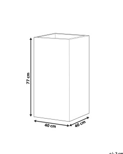 Vaso per piante DION 40 cm Nero