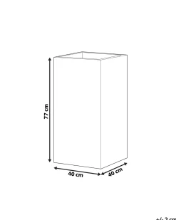 Vaso per piante DION 40 cm Grigio