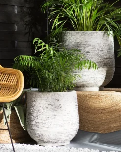Vaso per piante DIONI 48 cm Grigio chiaro