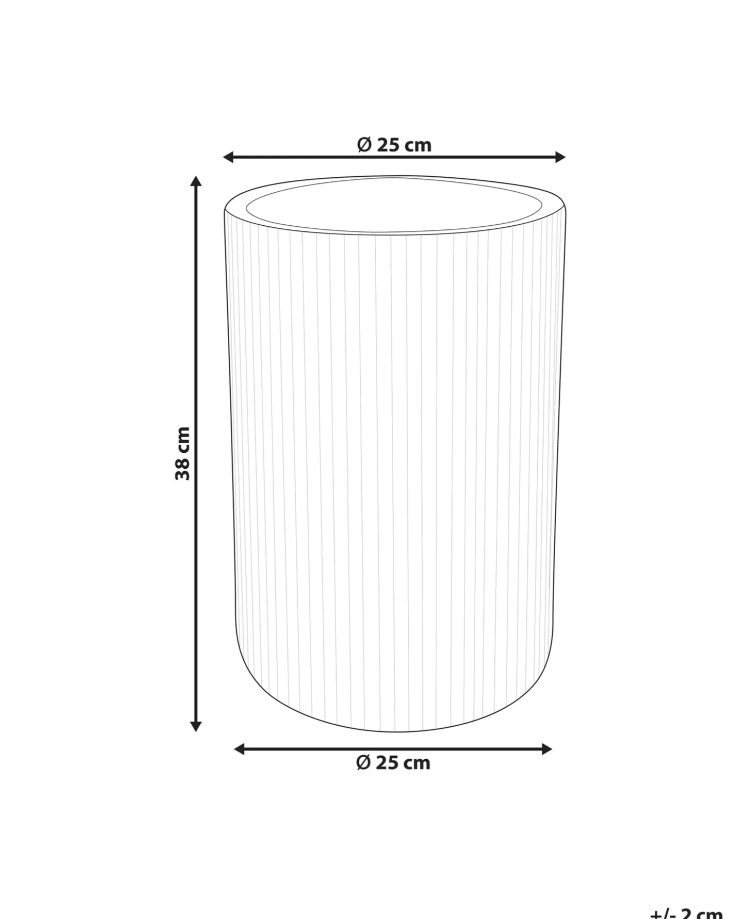 Vaso per piante EANTIO 25 cm Marrone