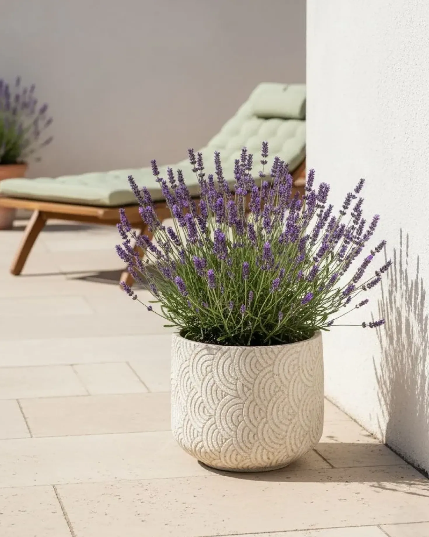 Vaso per piante ERIROS 31 cm Beige chiaro