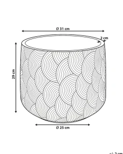 Vaso per piante ERIROS 31 cm Beige chiaro