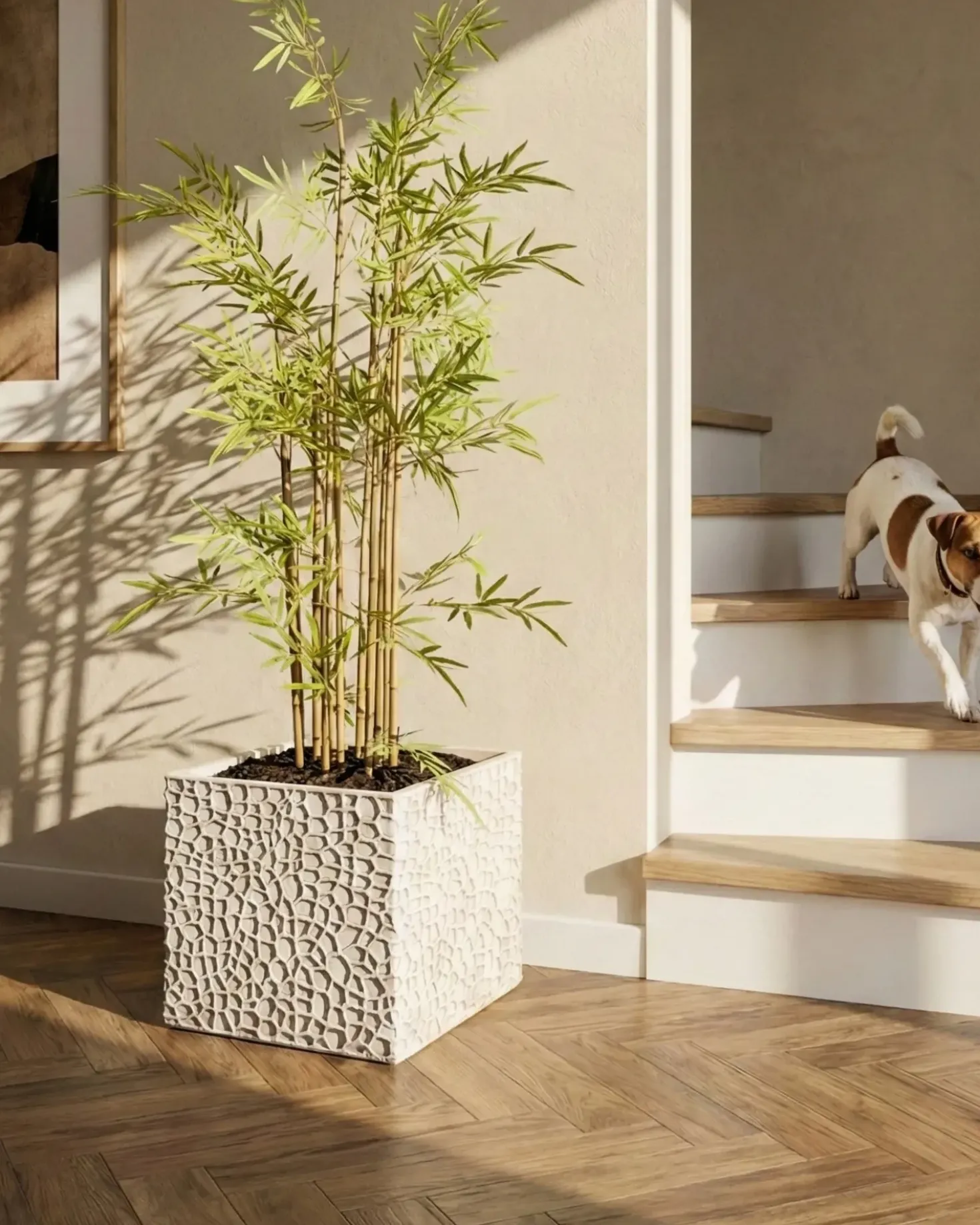 Vaso per piante FEIYAN 44 cm Beige chiaro