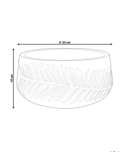 Vaso per piante FTERO 35 cm Grigio