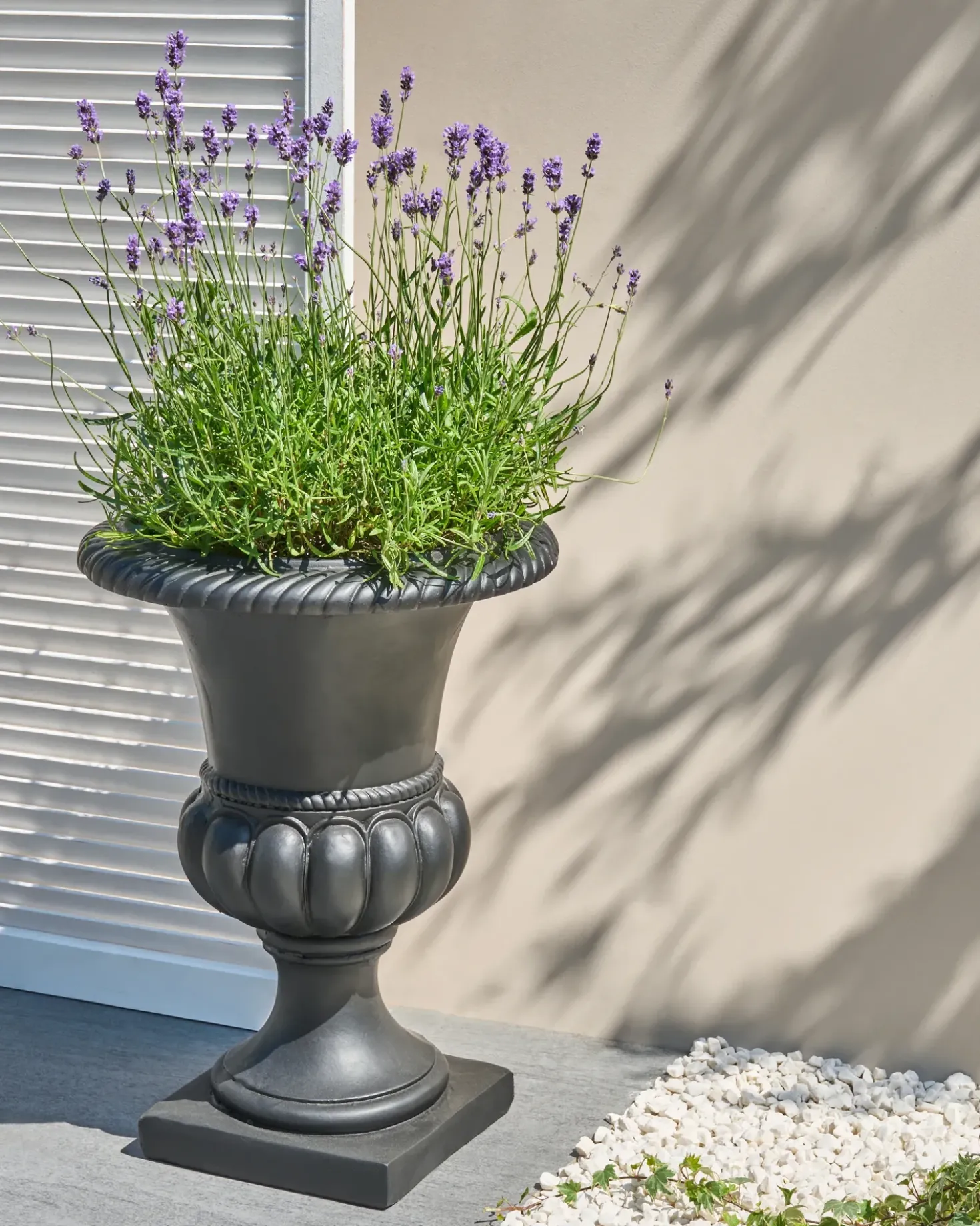 Vaso per piante KAIR Ceramica 42 cm Grigio grafite