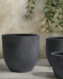 Vaso per piante KANNIA 55 cm Grigio grafite