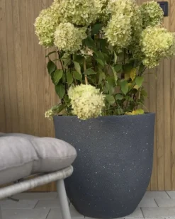 Vaso per piante KANNIA 55 cm Grigio grafite