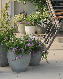 Vaso per piante KANNIA 46 cm Grigio chiaro