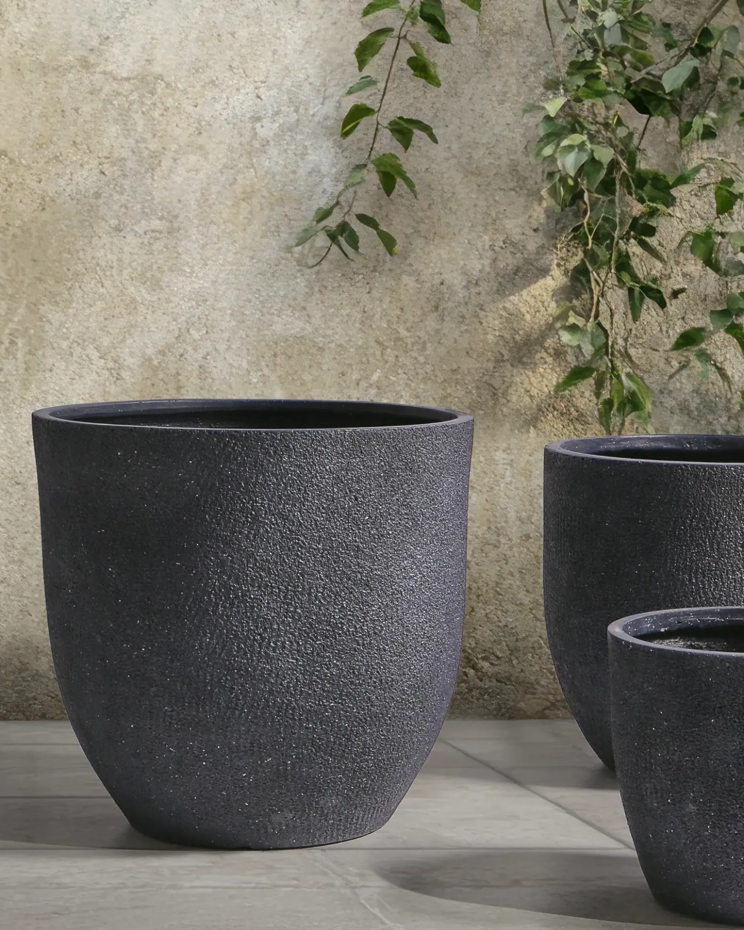 Vaso per piante KANNIA 46 cm Grigio chiaro