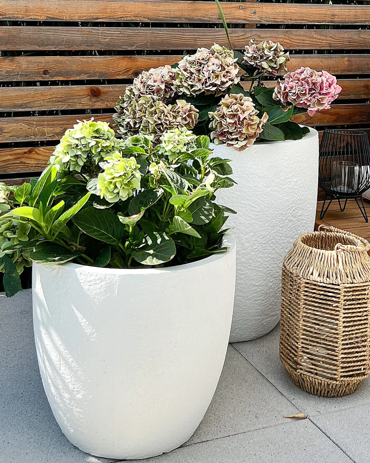 Vaso per piante KANNIA 55 cm Bianco