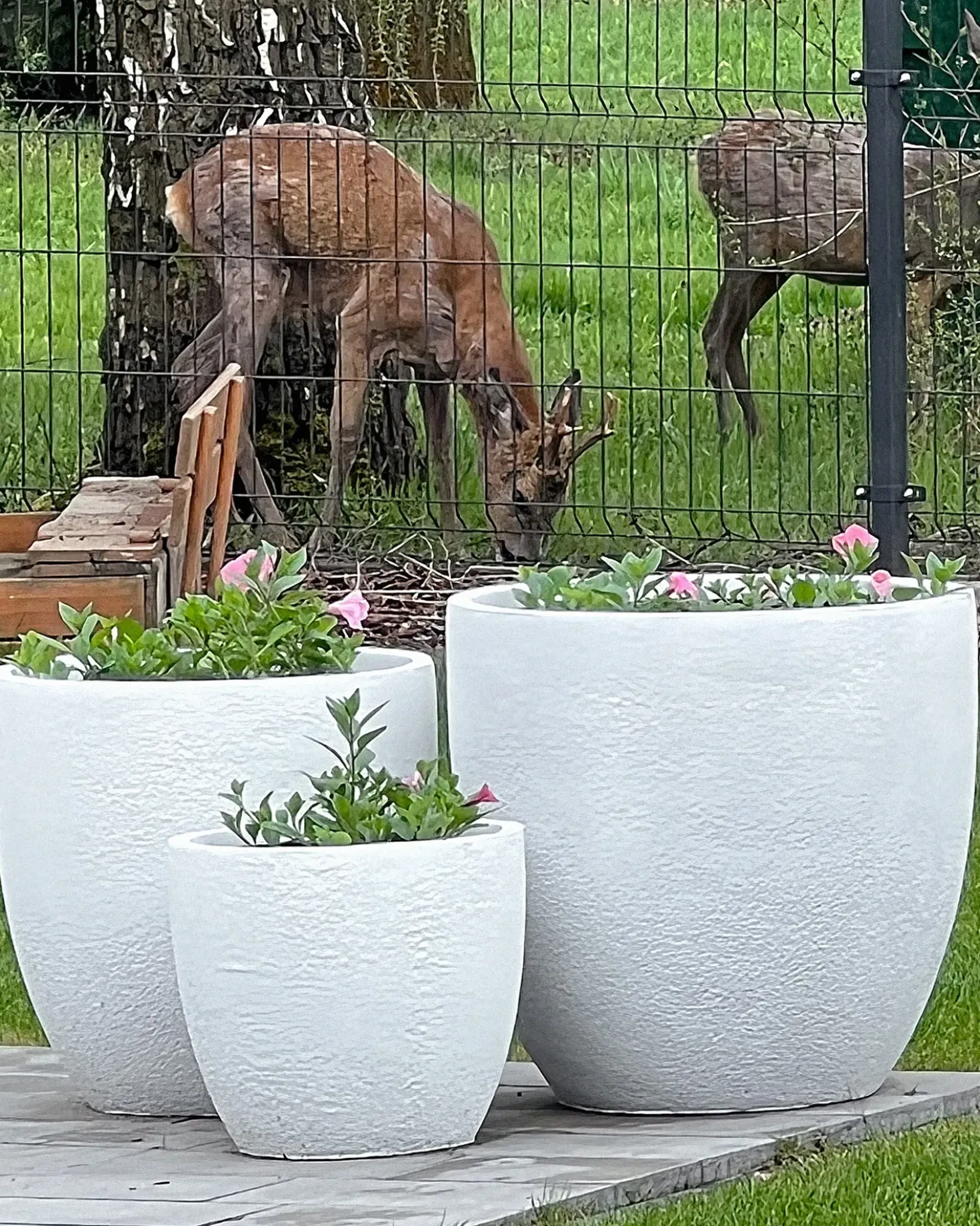 Vaso per piante KANNIA 55 cm Bianco