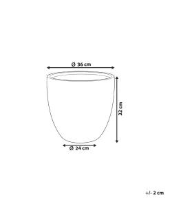 Vaso per piante KANNIA 36 cm Grigio chiaro
