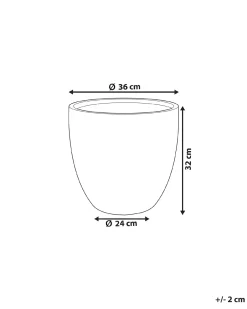 Vaso per piante KANNIA 36 cm Grigio grafite