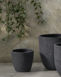 Vaso per piante KANNIA 36 cm Grigio grafite
