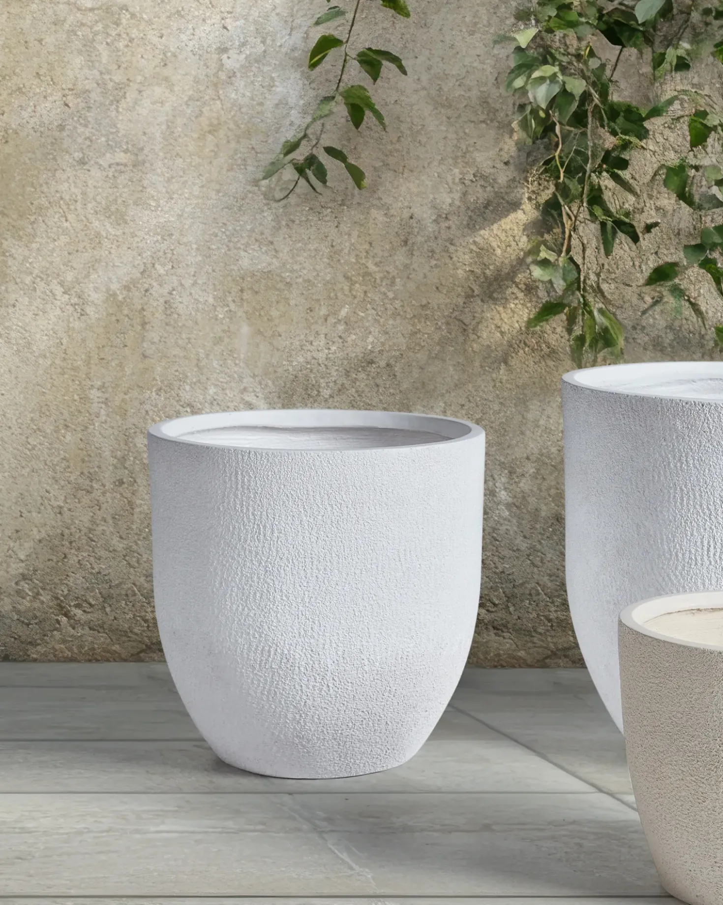 Vaso per piante KANNIA 46 cm Bianco