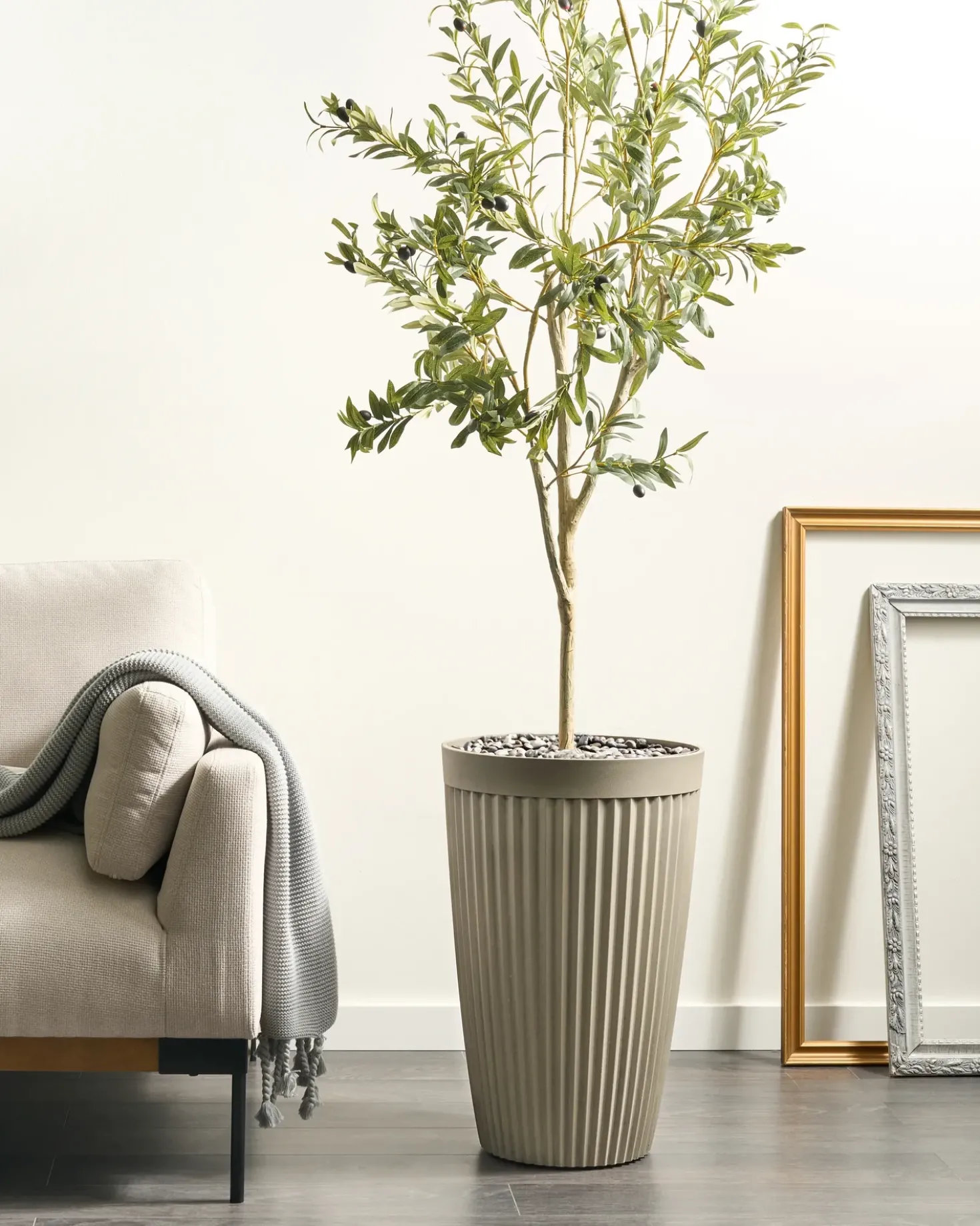 Vaso per piante KOLA 39 cm Beige