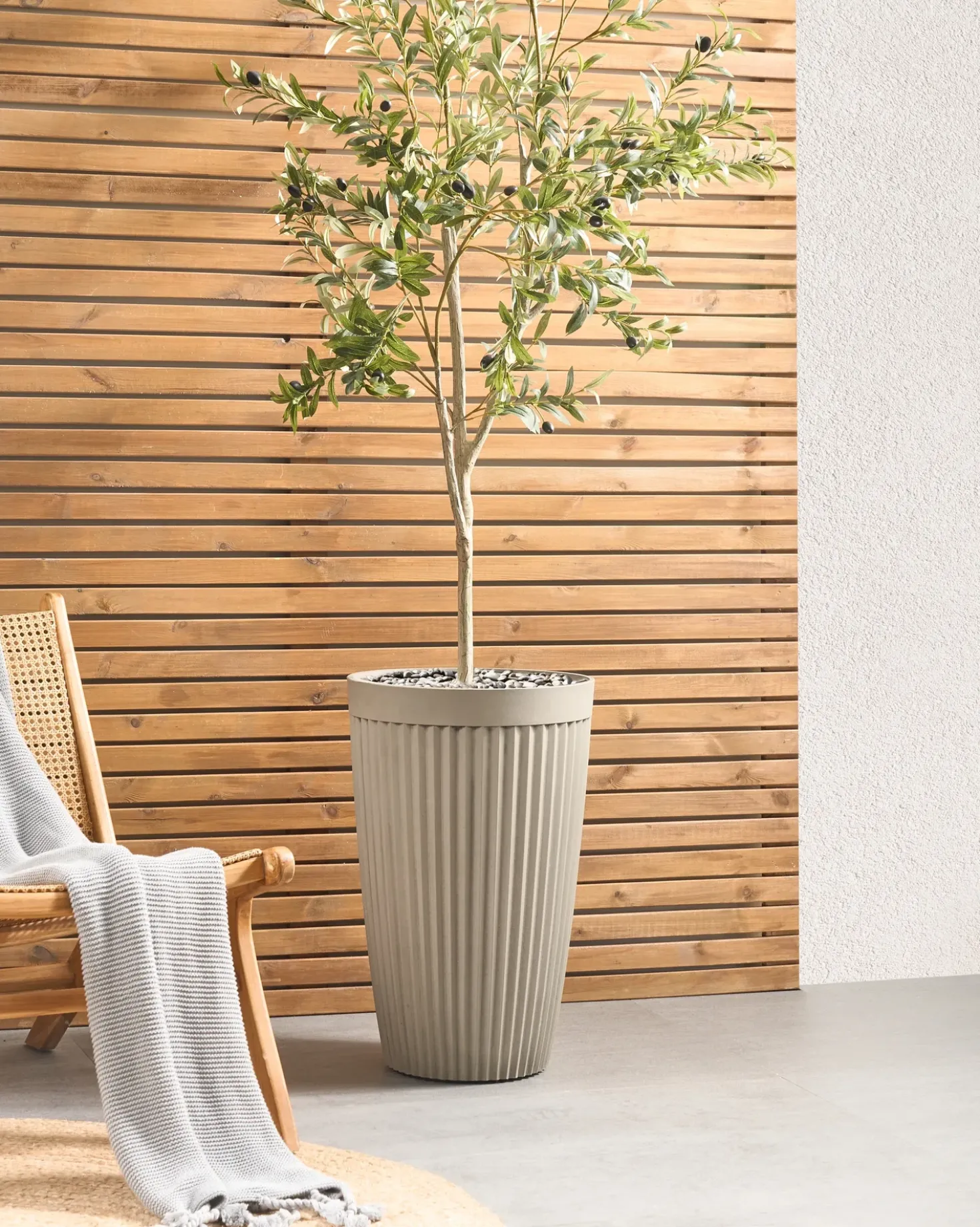 Vaso per piante KOLA 39 cm Beige