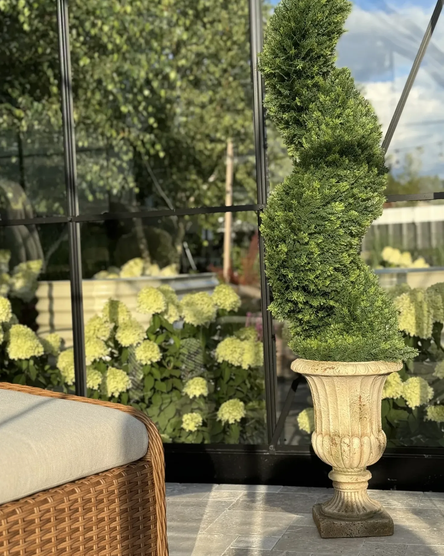 Vaso per piante LARISA 28 cm Beige