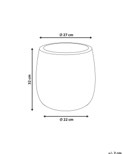 Vaso per piante LIVADIA 27 cm Verde oliva