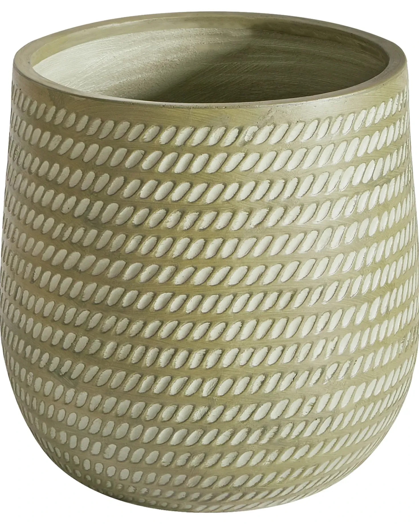 Vaso per piante LIVADIA 39 cm Verde oliva