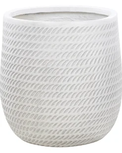 Vaso per piante LIVADIA 39 cm Bianco sporco