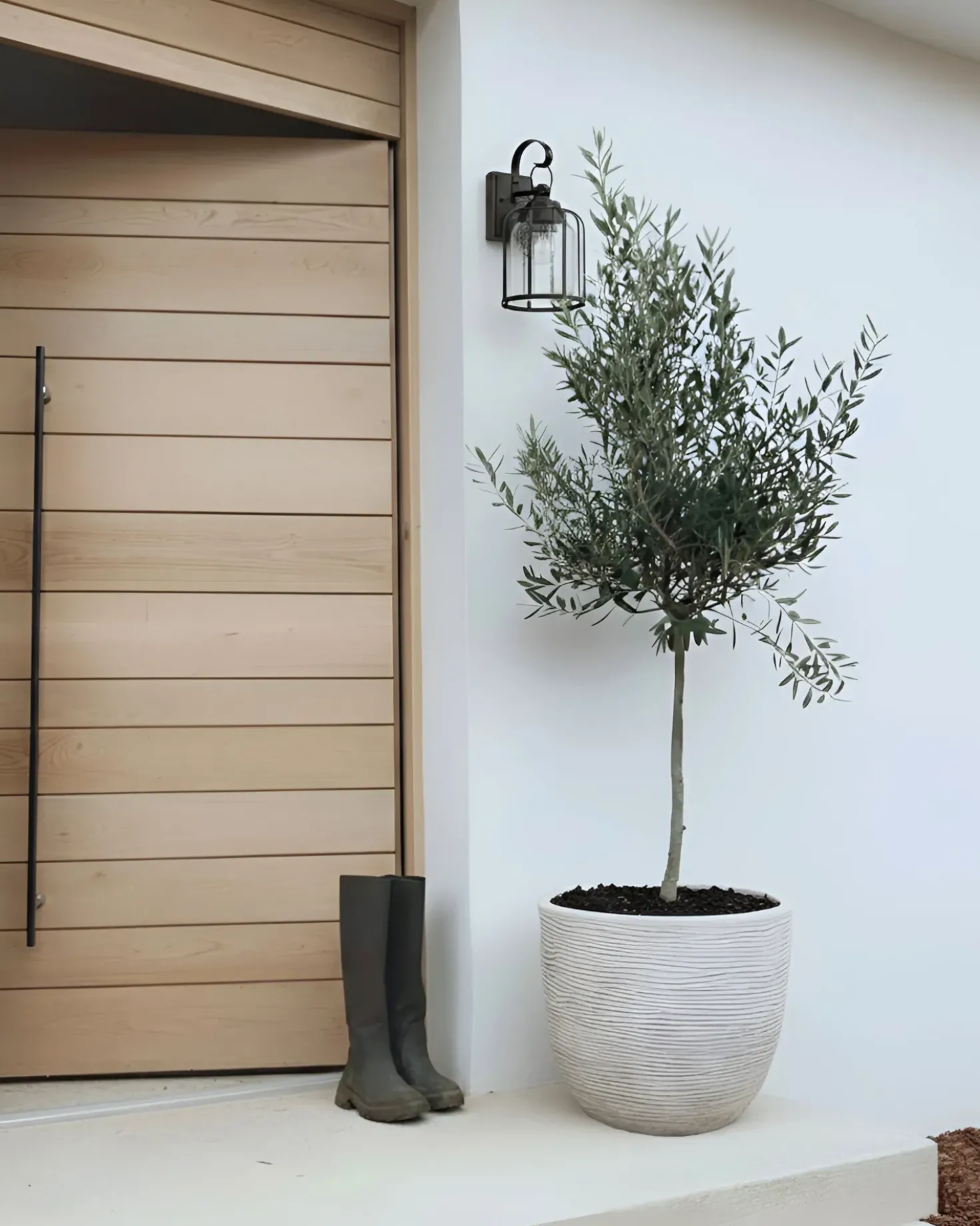 Vaso per piante LIXOURI 47 cm Grigio chiaro