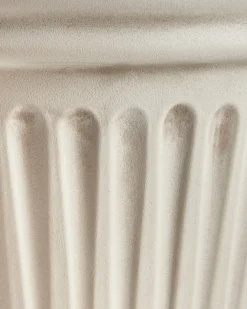 Vaso per piante MAIZE 43 cm Beige chiaro