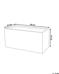 Vaso per piante MYRA 80 cm Nero