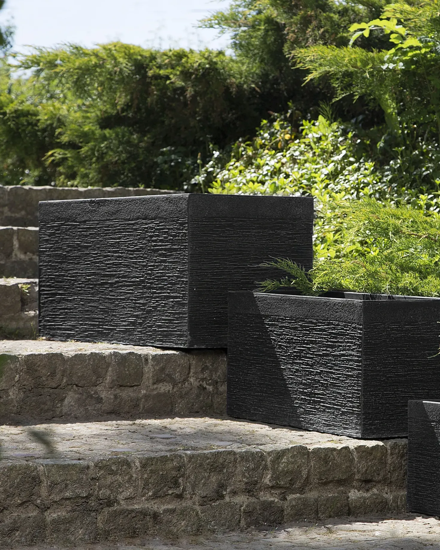 Vaso per piante MYRA 80 cm Nero