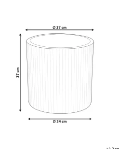 Vaso per piante OREOI 37 cm Grigio grafite