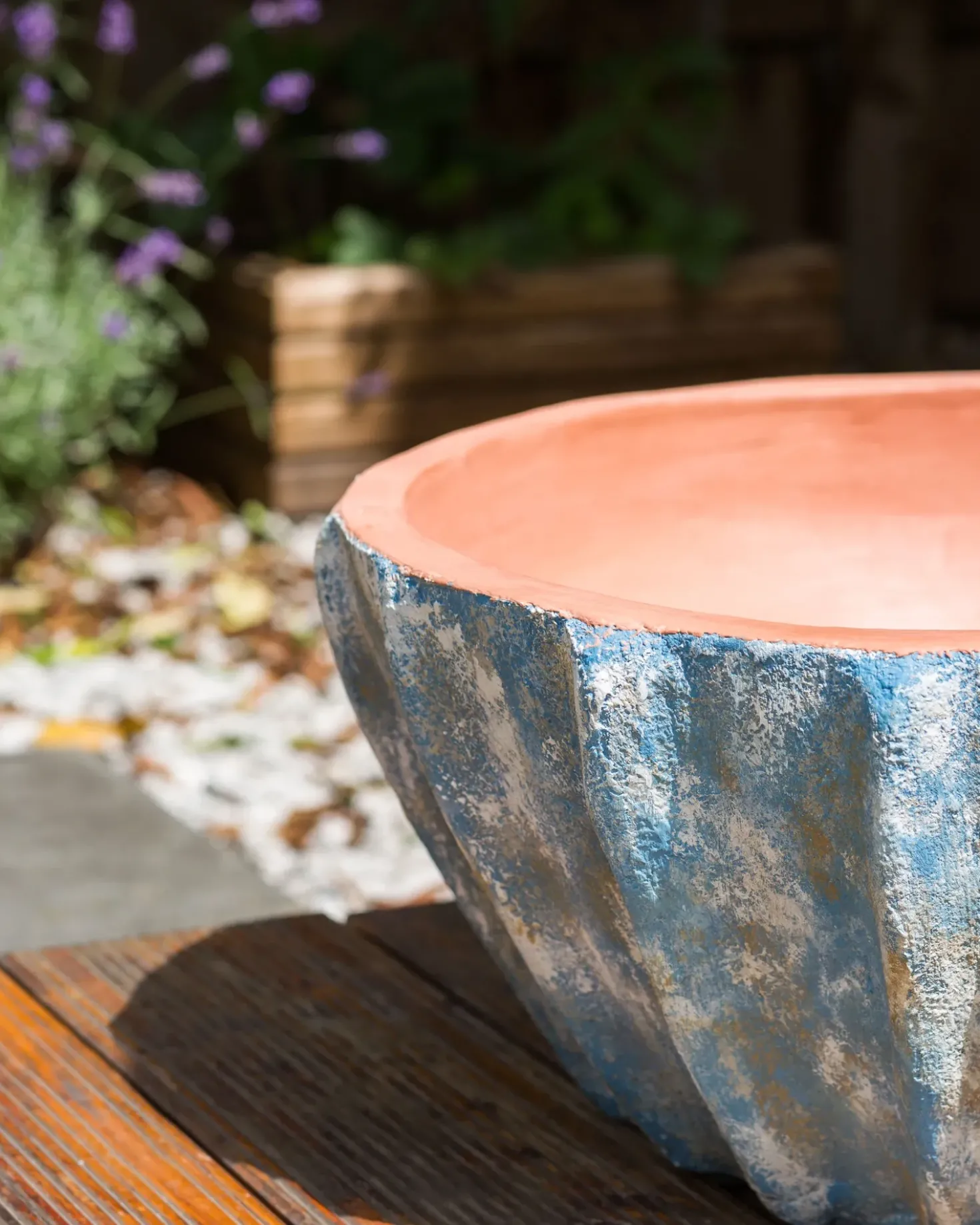 Vaso per piante OSTRYA 51 cm Blu