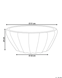 Vaso per piante OSTRYA 51 cm Blu