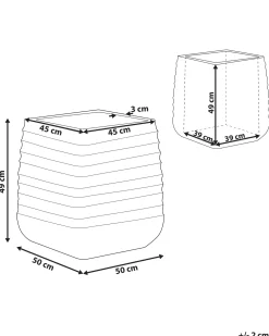 Vaso per piante PARIKIA 50 cm Nero