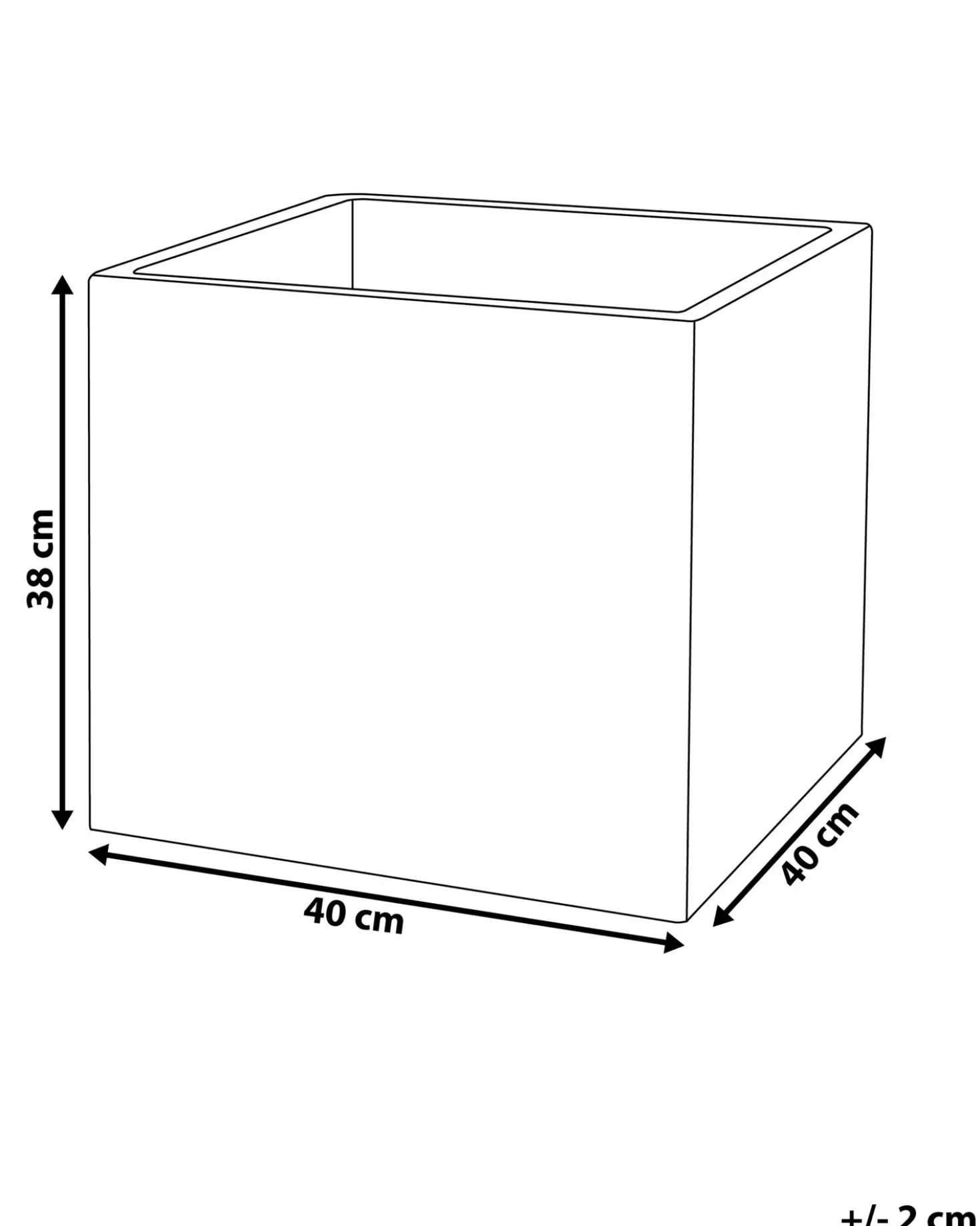 Vaso per piante PAROS 40 cm Bianco