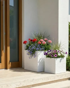 Vaso per piante PAROS 30 cm Bianco